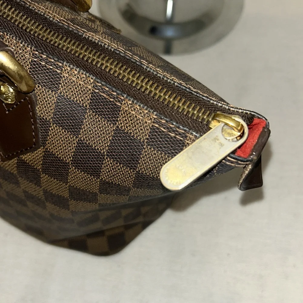 Authentic Louis Vuitton Damier Saleya PM Ebene Tote Bag Brown with COA - Picture 11 of 16